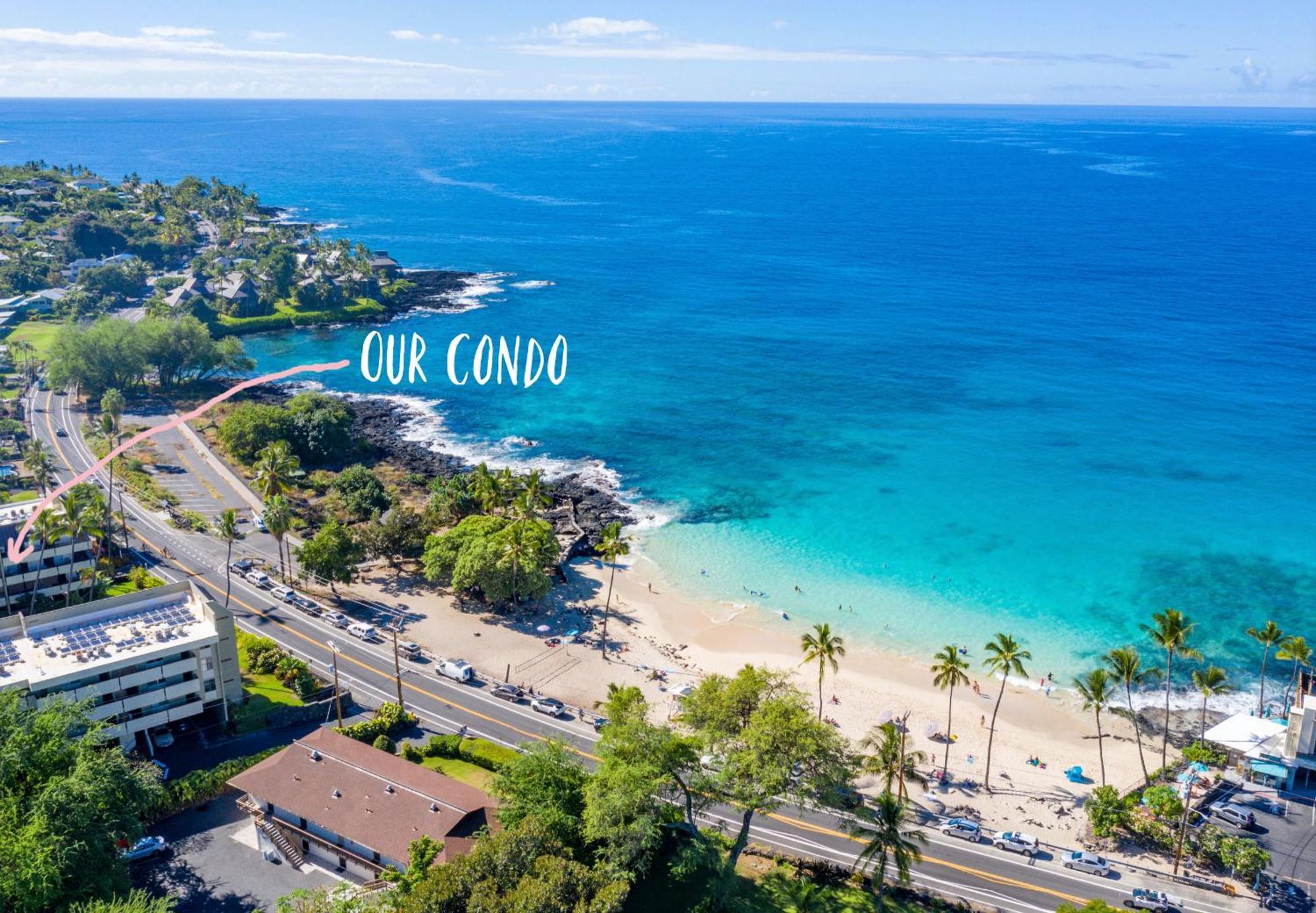 Magic Sands Beach View, 2B2B, Ac, Pool, Sleeps 6 Kailua-Kona Exteriör bild